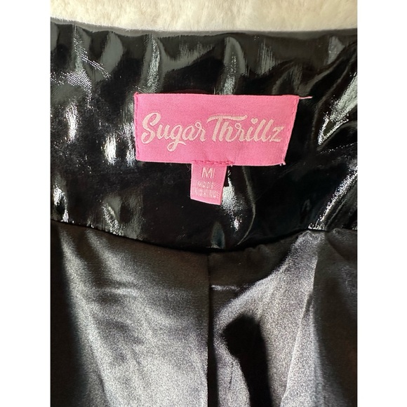 Dolls Kill Wayward Soul Vinyl Trench Coat - Picture 3 of 4